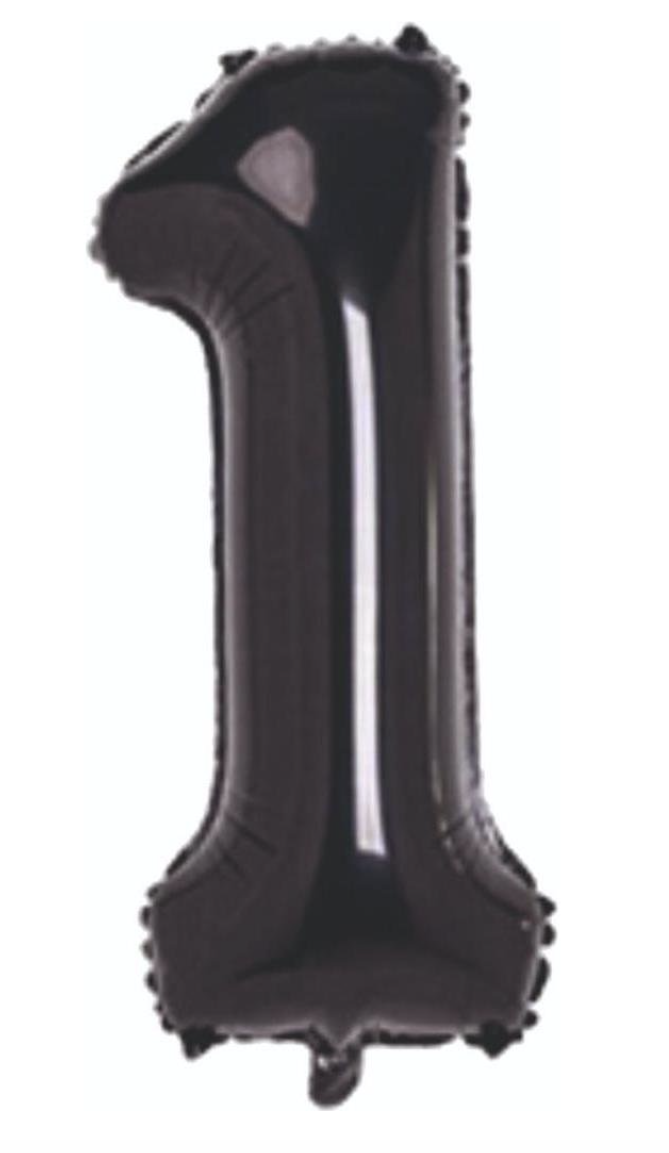 1 RAKAM FOLYO BALONLAR HELYUM UYUMLU 34 İNÇ 76 CM