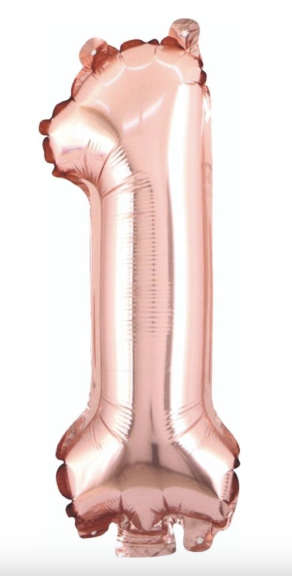 1 RAKAM FOLYO BALONLAR HELYUM UYUMLU 34 İNÇ 76 CM