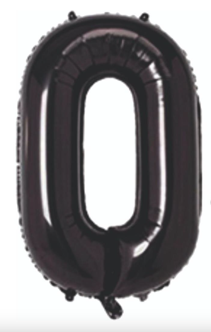 0 RAKAM FOLYO BALONLAR HELYUM UYUMLU 34 İNÇ 76 CM
