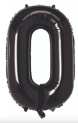 0 RAKAM FOLYO BALONLAR HELYUM UYUMLU 34 İNÇ 76 CM