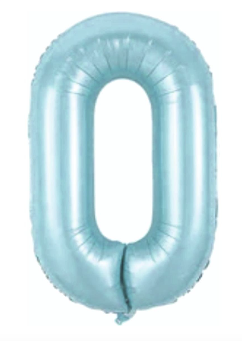 0 RAKAM FOLYO BALONLAR HELYUM UYUMLU 34 İNÇ 76 CM