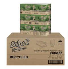 Selpak  Z Katlı kağıt havlu 200lü 12 paket