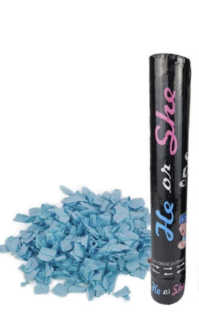 Cinsiyet Konfeti  Mavi | Gender Reveal Baby Shower Patlatma