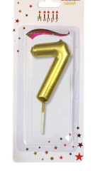 ORTA BOY  7 RAKAM  GOLD  MUM 10CM