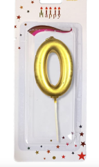 ORTA BOY  0  RAKAM  GOLD  MUM 10CM