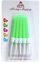 KÜÇÜK BURGULU YEŞİL  MUM 7.5