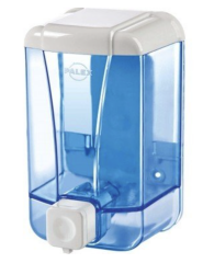 500 cc Şeffaf Mavi Sıvı Sabun Dispanseri – Duvara Monte Sabunluk Banyo ve Mutfak İçin